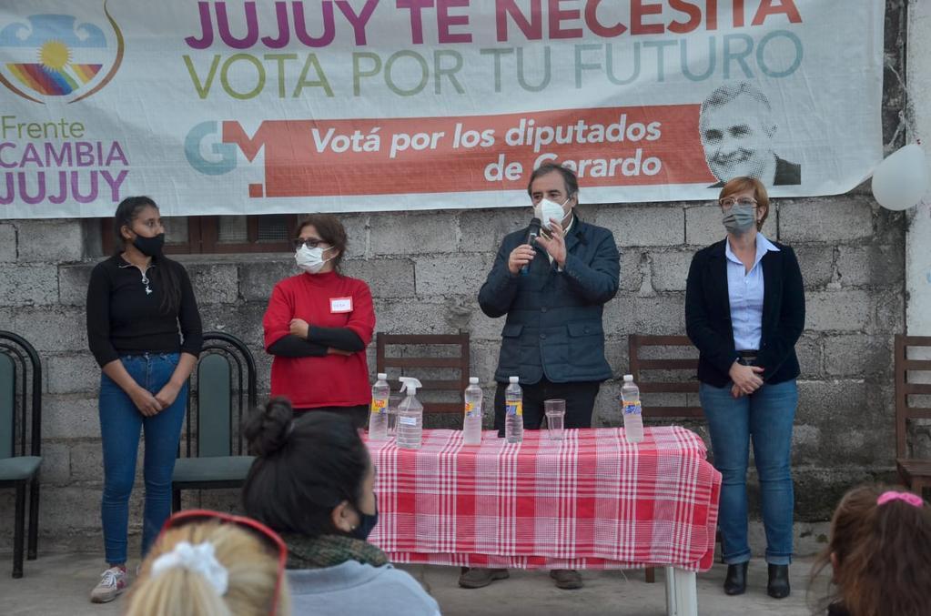Candidatos de Cambia Jujuy presentaron propuestas en el Barrio 8 de Marzo